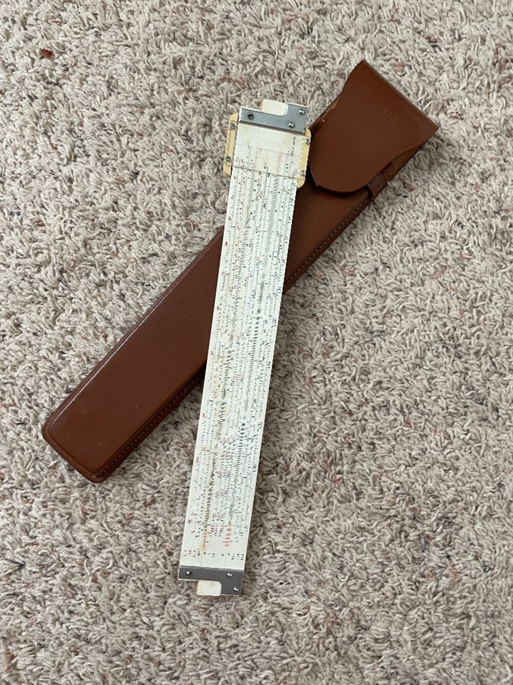 Vintage 1960s Slide Rule & Leather Case Jason No. 803 Japan
